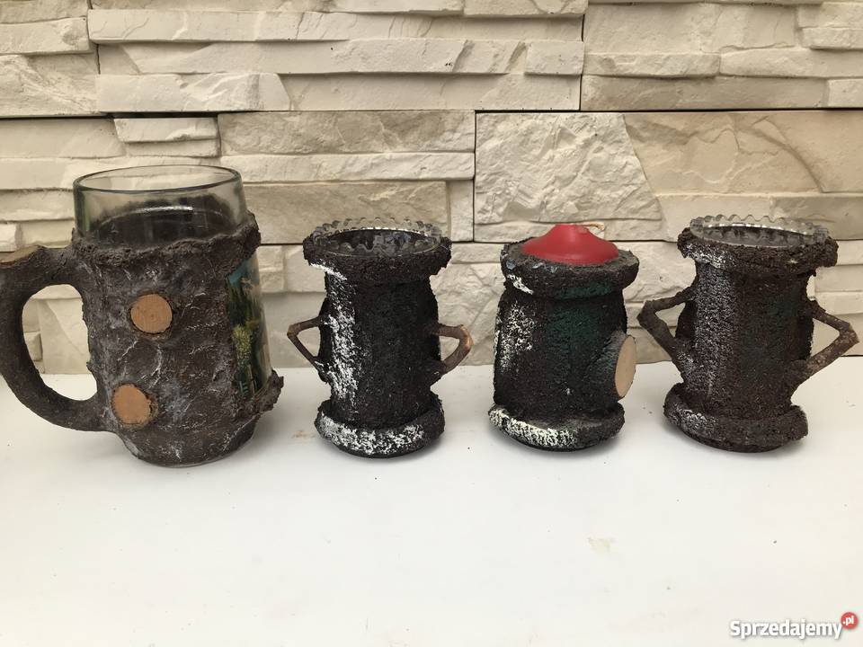 Handmade ręcznie robione dzbanki wazonik kufel Bystrzyca Kłodzka