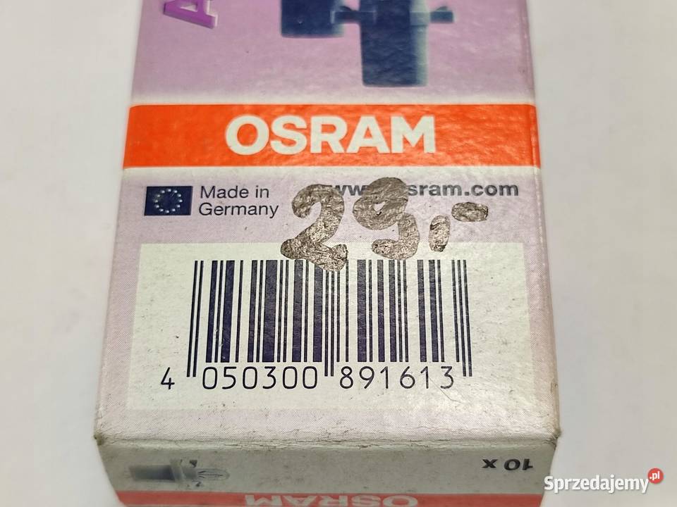 ŻARÓWKA KOMPLET 10 OSRAM 24V 12W B85D 2741MF osobowe sprzedam