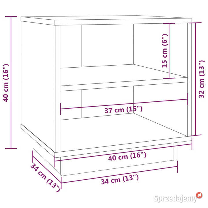 Szafka nocna 40x34x40 lite drewno sosnowe mazowieckie Warszawa