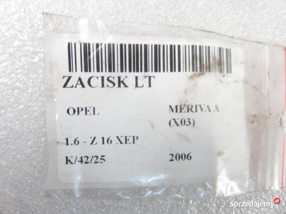 ZACISK LEWY TYŁ OPEL MERIVA A 16 16V 105 Z 16 małopolskie