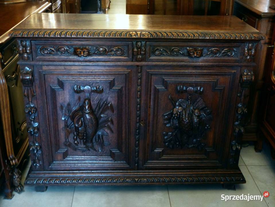 Wspaniała komodaszafka myśliwska dąbsklep Dąbrowa Górnicza