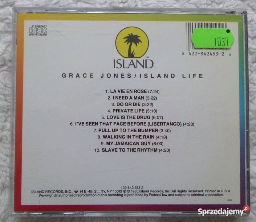 Płyta CD Grace Jones Island Life 1 płyta Warszawa