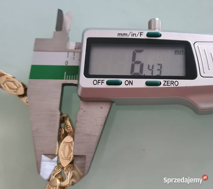 Nowy złoty łańcuszek Cartier pr585 60 Białystok