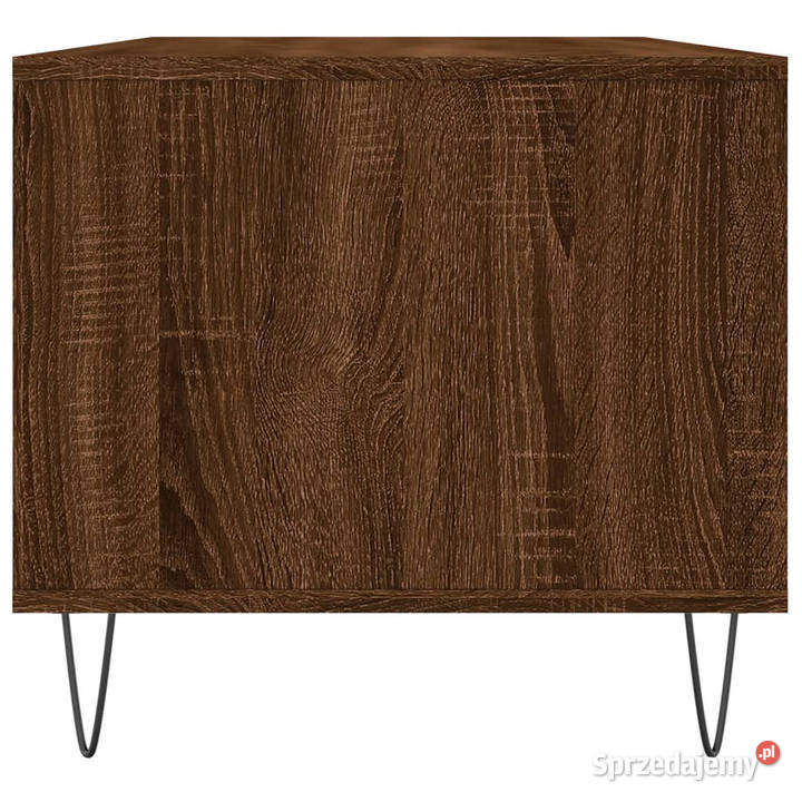 Stolik kawowy brązowy dąb 90x49x45 materiał Dom i Ogród