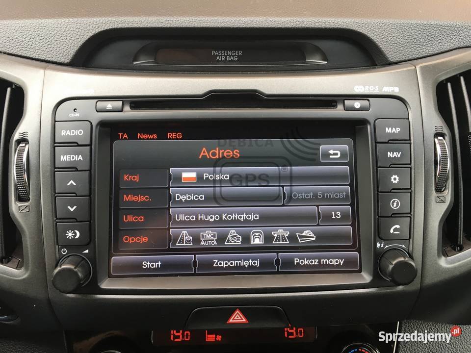 Mapy KIA Ceed Sportage Sorento Mapa 2020 Polskie Dębica