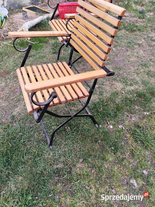 krzesla ogrodowe metal drewno Krzesła ogrodowe dolnośląskie Lubin