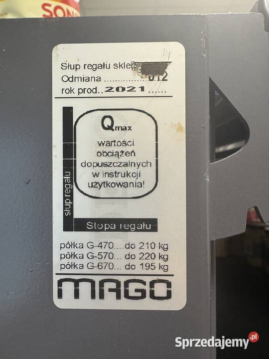 Regał metalowy MAGO NOWY sprzedam