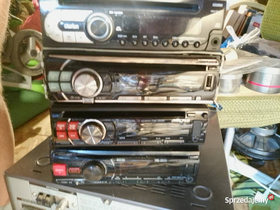Radia Alpine Clarion i Blaupunkt z pilotem Elektronika Konstantynów Łódzki