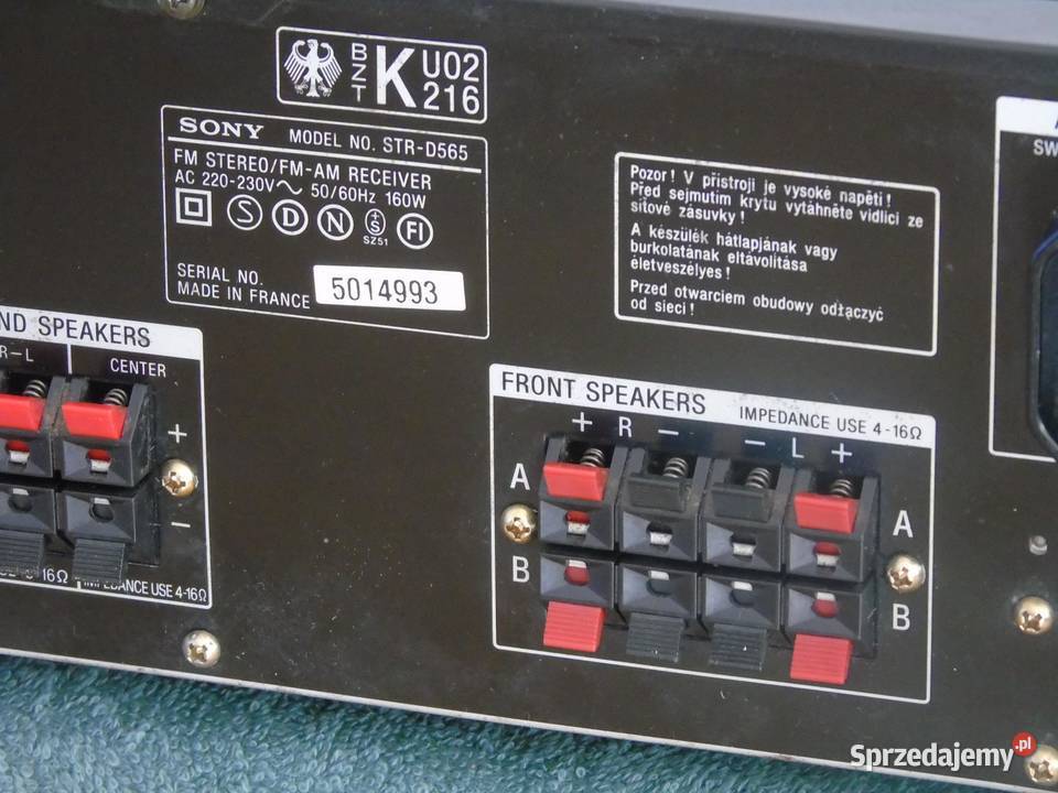 Amplituner Sony STRD565 RDS mocny i sprawny Jasło