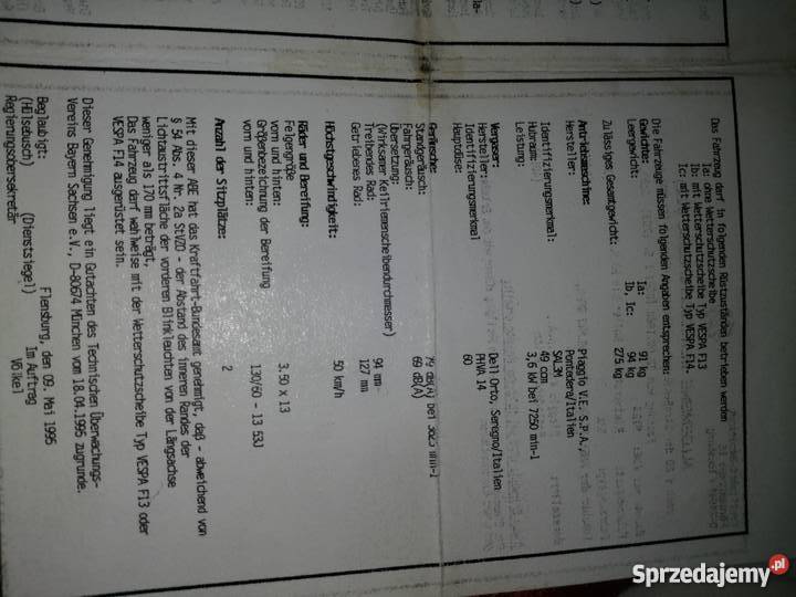 Piaggio NRG mc1 Wąsosz