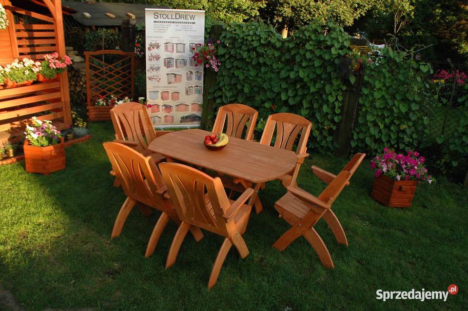 Meble ogrodowe drewniane składane meble tarasowe Zestawy mebli ogrodowych Kalety