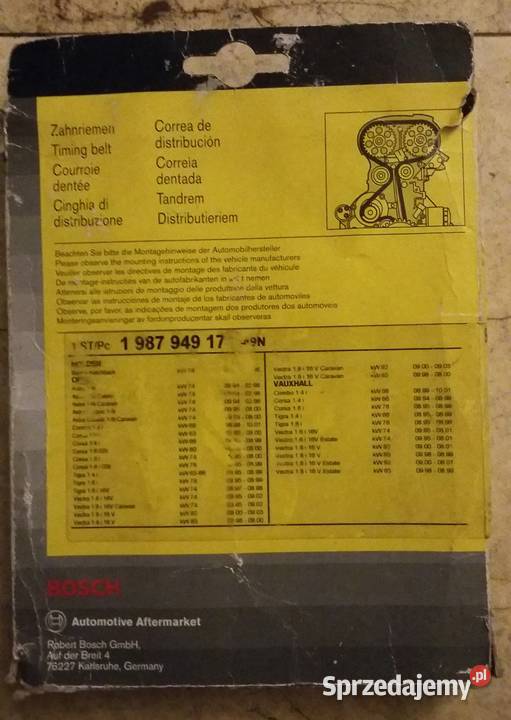 Pasek bosch 1 987 949 171 Opel astra corsa tigra Katowice