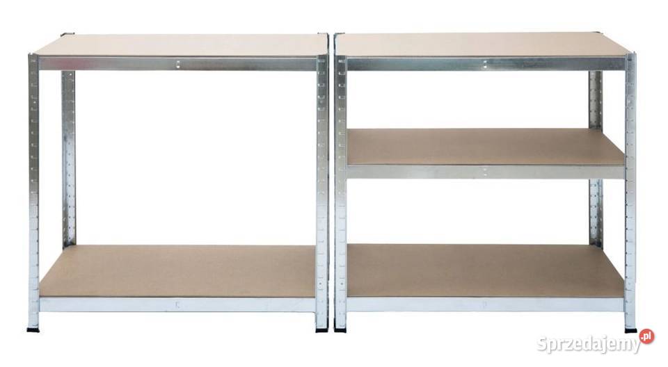 Regał magazynowy metalowy 2w1 5 półek 180x90x40 Poznań