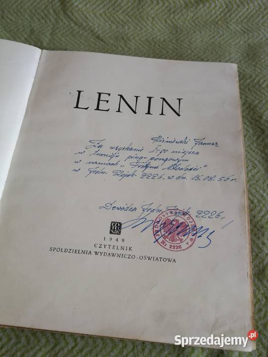 Stary Album LENIN 1949 Czytelnik z Wojskową Szczecin
