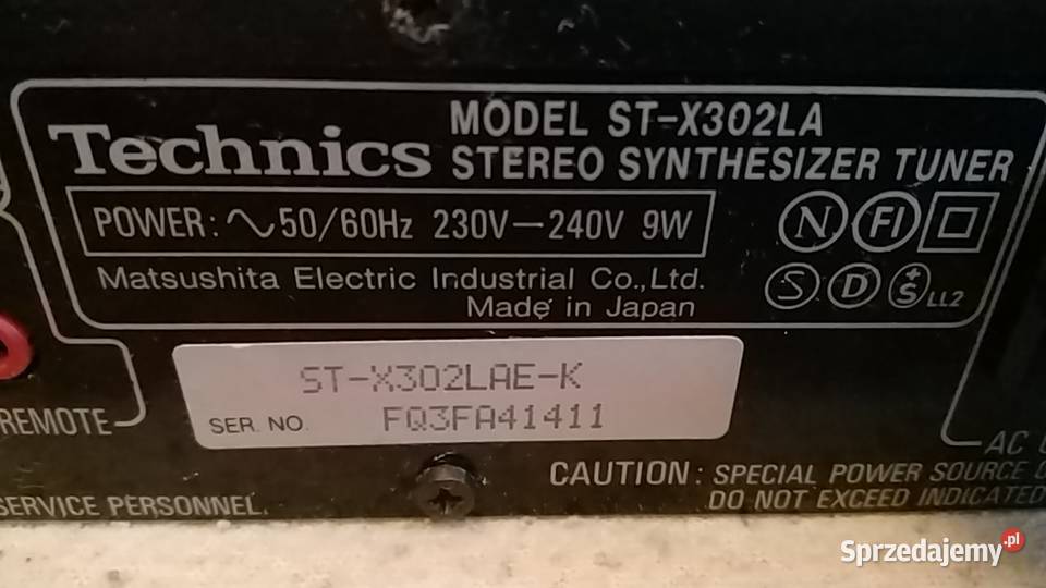 Technics Compact Disc Player SLPG 440A Cassette