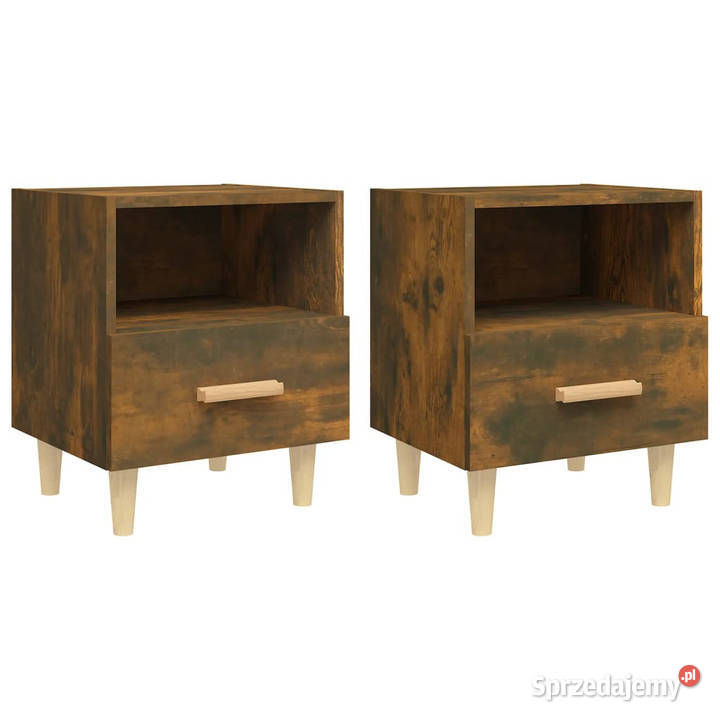 Szafki nocne 2 przydymiony dąb 40x35x47 WM817298 mazowieckie sprzedam