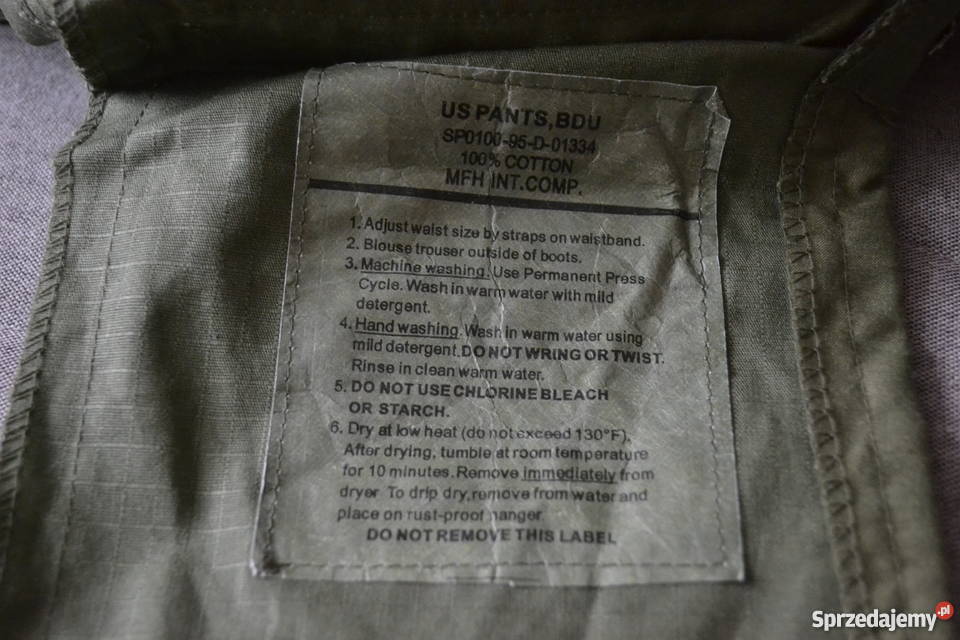 Nowe spodnie damskie bojówki US oliv rozmiar S Łochów