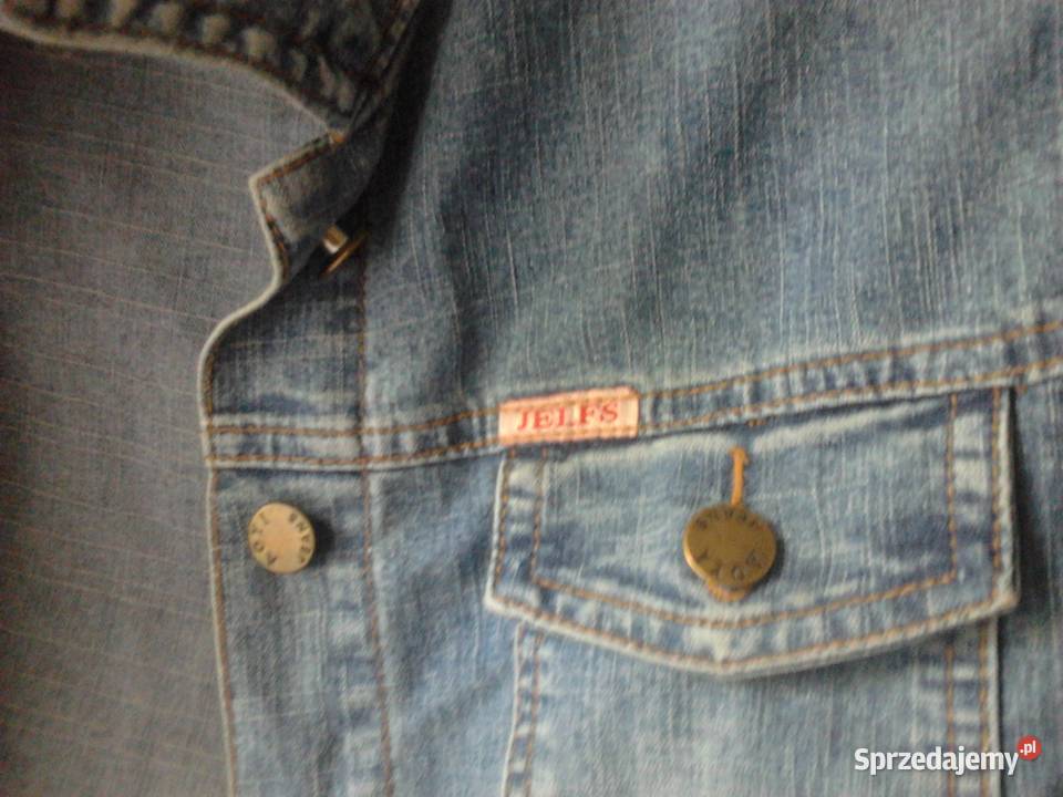 Kurtka jeansowa vintage piękna klasyczna Bez wzoru Kurtki i płaszcze Kraków