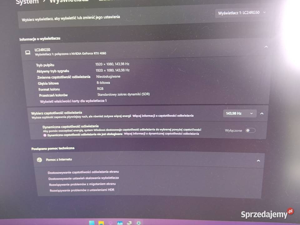 Komputer Gamingowy RTX 4060 8GB 32GB RAM i313gen lubelskie Chełm