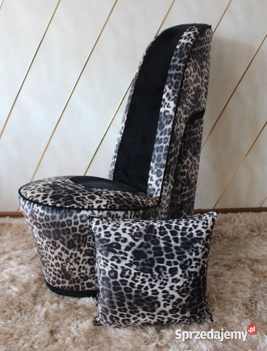 Piękny fotel but damska szpilka plus poduszka wielkopolskie Koziegłowy