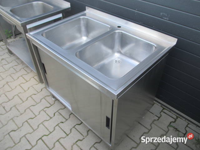 Zlew Gastronomiczny 2 Komorowy Drzwi Suwane Ostrów Wielkopolski