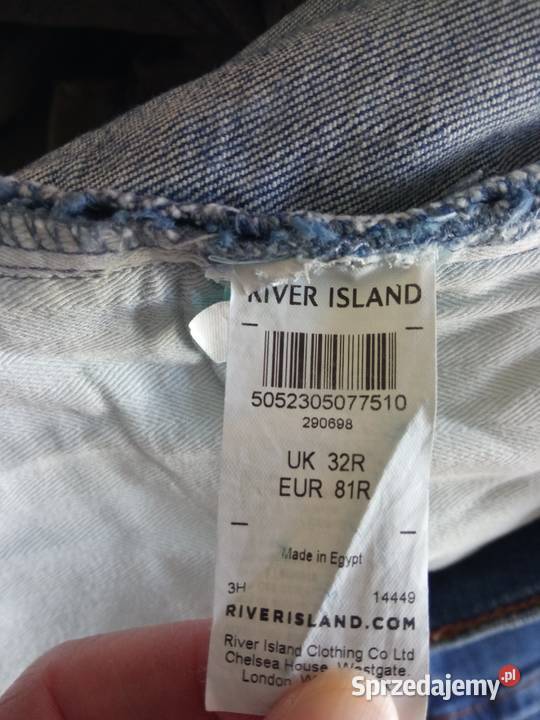 Męskie spodnie jeansowe r 32 Rozmiar S Odzież codzienna Koszalin