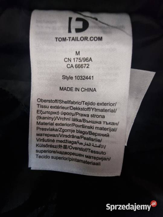 Płaszcz wełniany męski TOM TAILOR DENIM z Chojnice