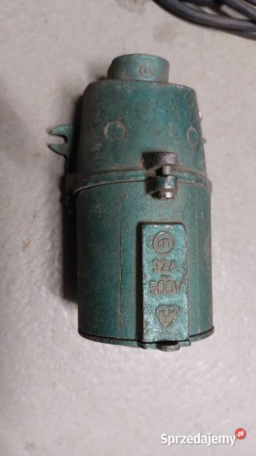 Gniazdo siłowe aluminiowe 4 płaskie bolce 32A Rokity