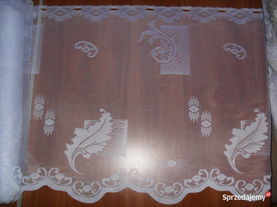 zazdroska krótka firanka 35 60 żakard Wystrój okien Wrocław sprzedam