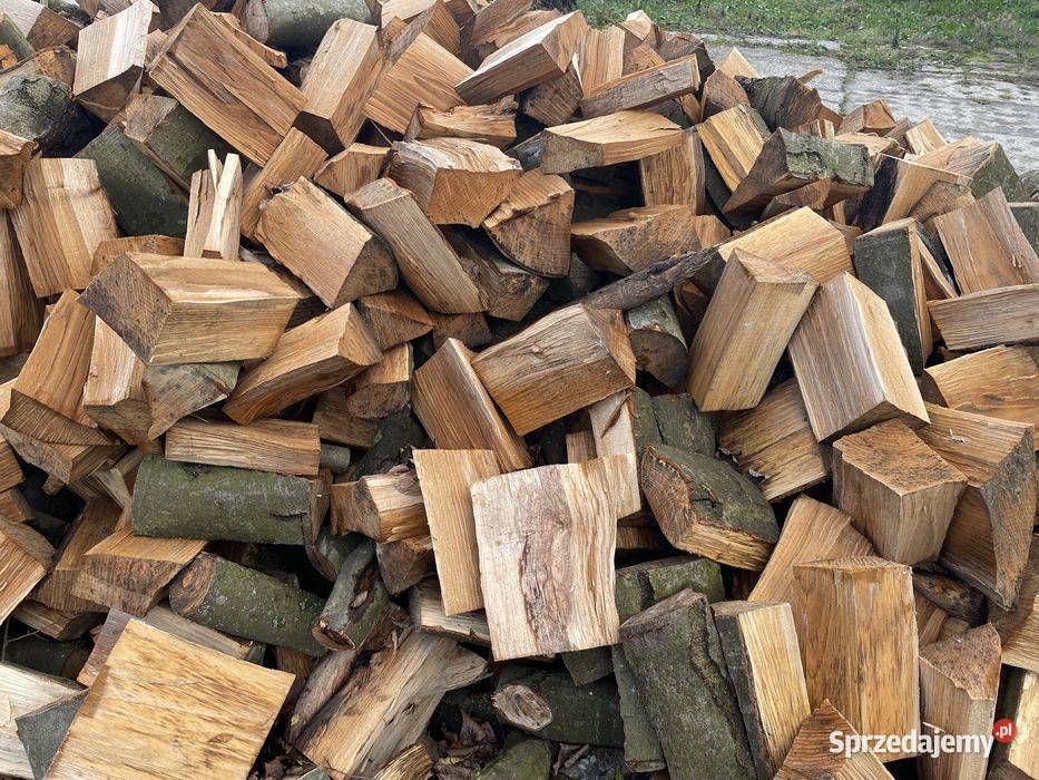 Drewno opałowe kominek piec połupane buk grab lubelskie Gródki
