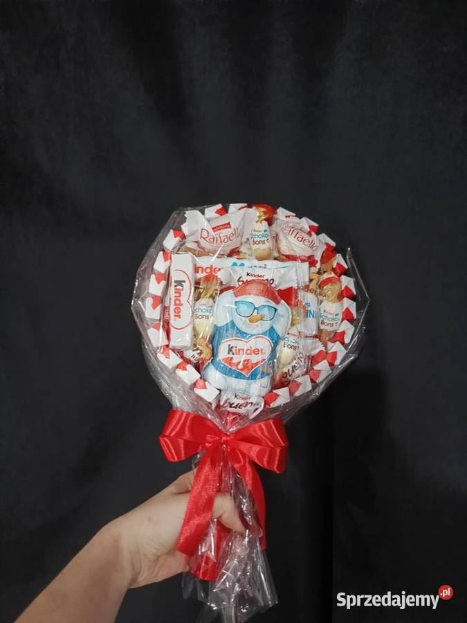 Słodki box Bukiet ze słodyczy Kinder Lizak na Zagórów