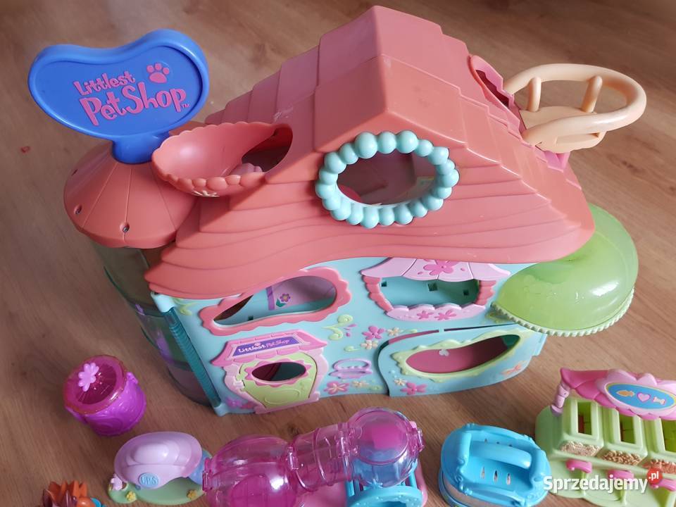 Littlest pet shop mega zestaw duży domek 2 lata+ Zabawki Rożki