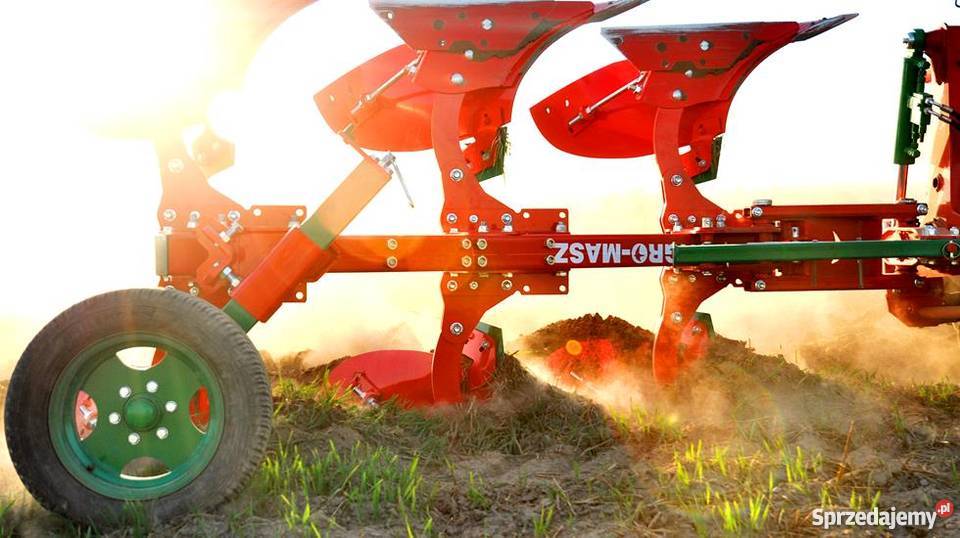 Pług pługi obrotowy obracalny mały AgroMasz Agromasz