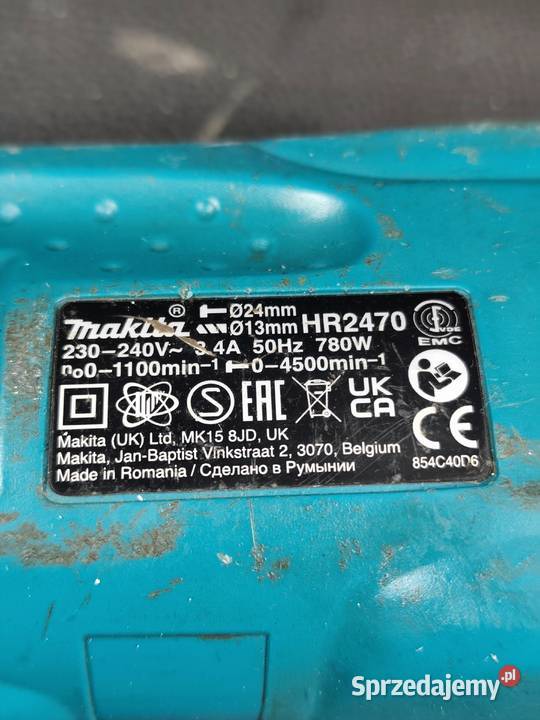 Młotowiertarka SDSPlus Makita HR2470 780W 24J Poddębice