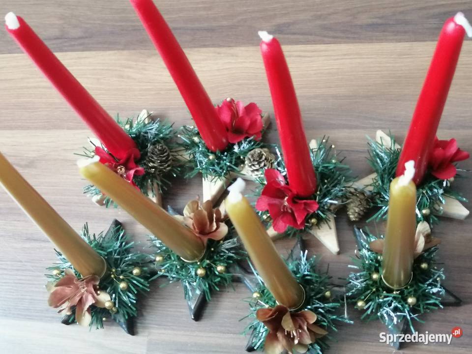 Adwentnik stroik świąteczny Dekoracja stołu Katowice sprzedam