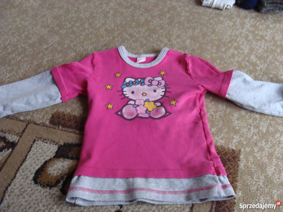 bluzka dziewczęca dł rękaw r 116 Hello Kity