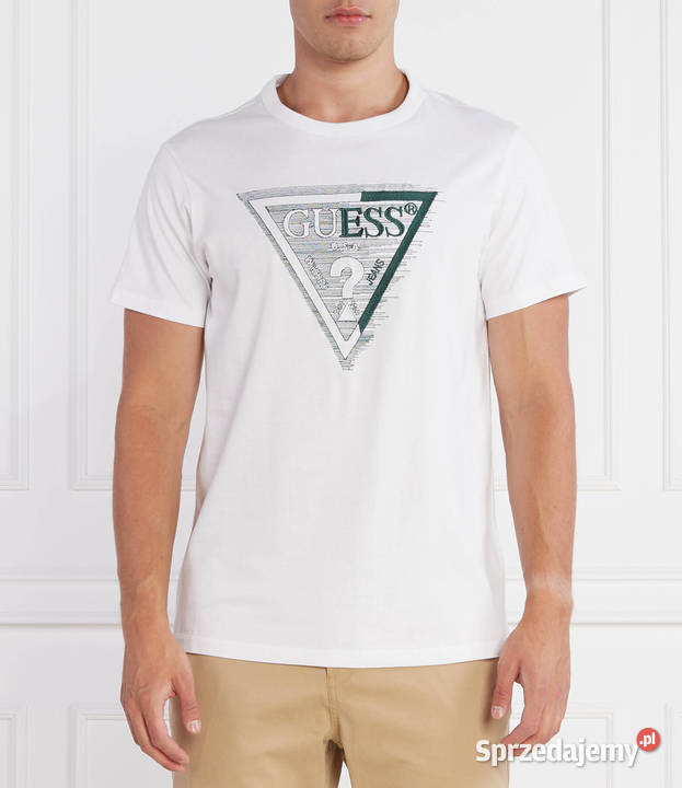 Tshirt męski Guess Regular Fit duże logo rozmiar Białystok sprzedam