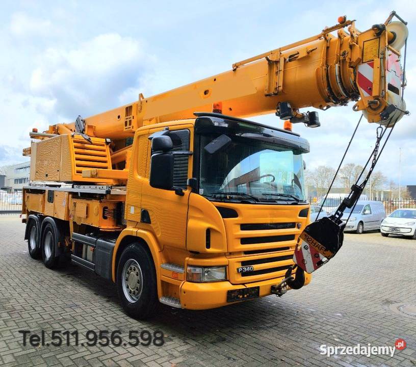 Dzwig samochodowy Liebherr Scania Warszawa