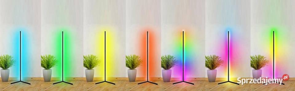 lampa podłogowa kolorowe nastrojowe światła LED Zamość