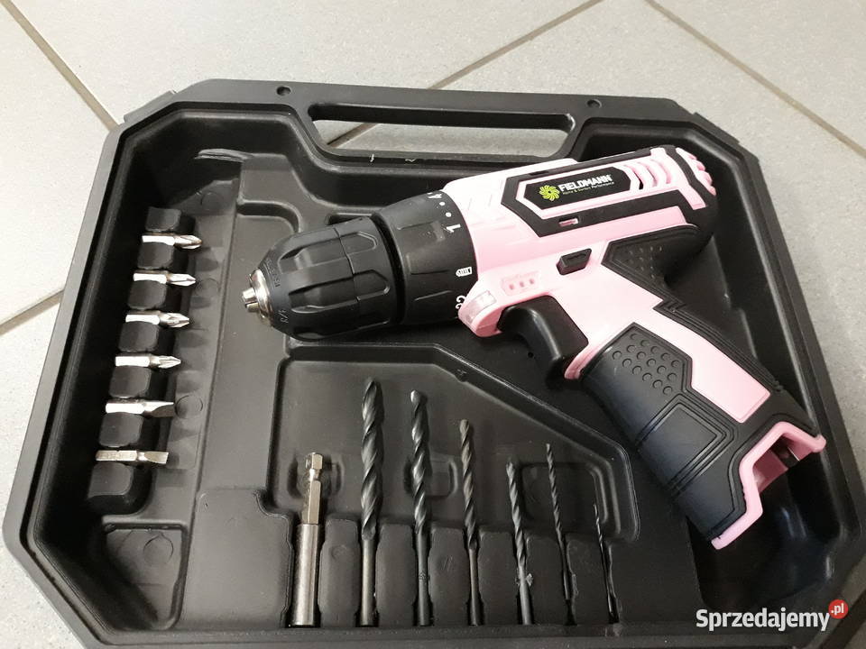 Akumulatorowa WiertarkoWkrętarka różowa Elektryczne Wieluń