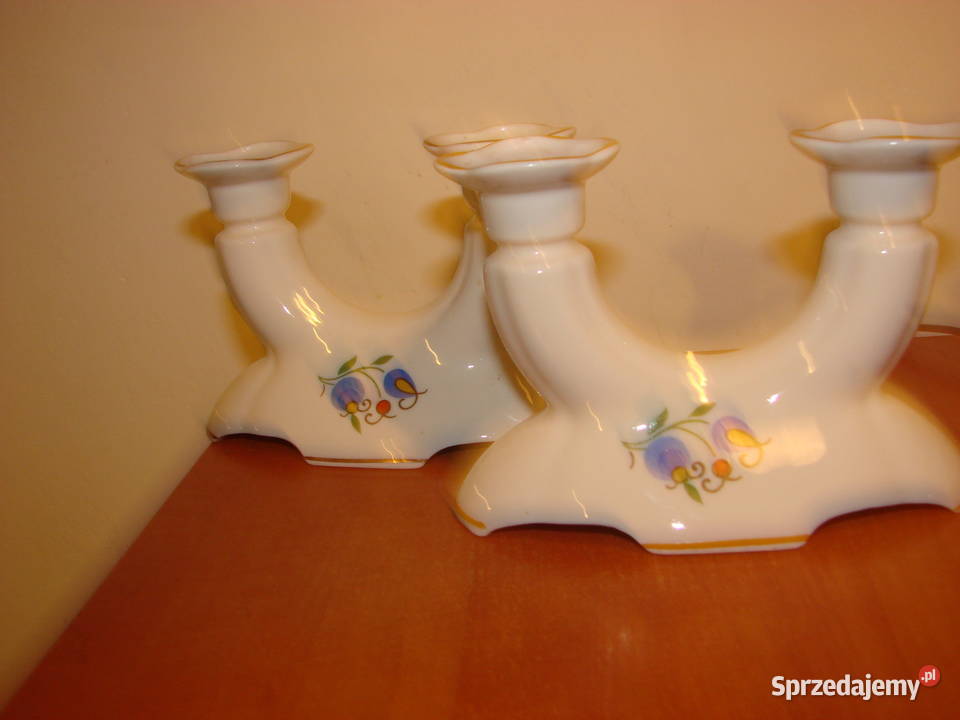 lubiana wzór kaszubski świecznik PRL Pruszcz Gdański