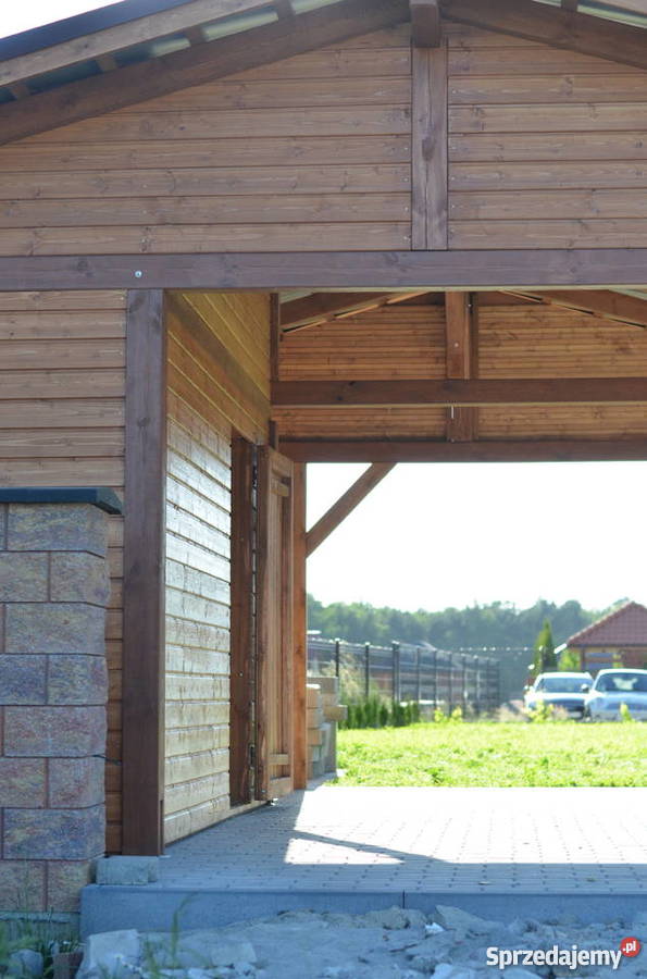 Wiata garażowa domek Architektura ogrodowa wielkopolskie Konin