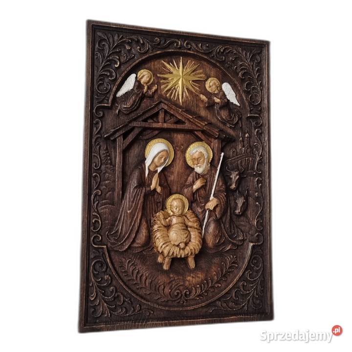 Drewniana Rzeźba Szopka Betlejemska3D Święta Malechowo sprzedam