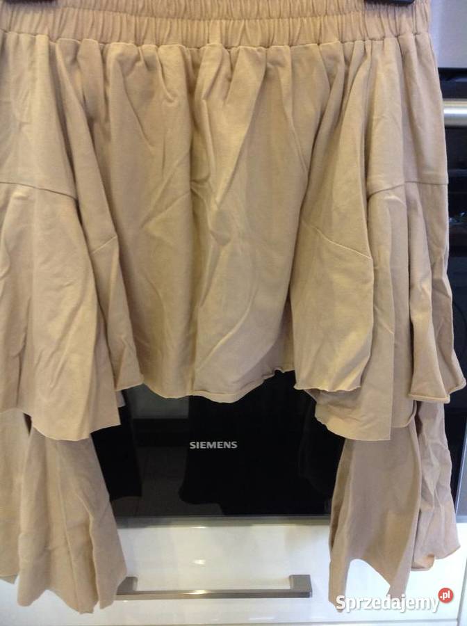 Top Bluzka Hiszpanka Damska XS Beżowa NOWA