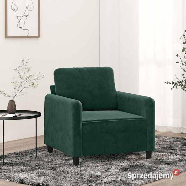 vidaXL Fotel ciemnozielony 60 SKU359424 Warszawa