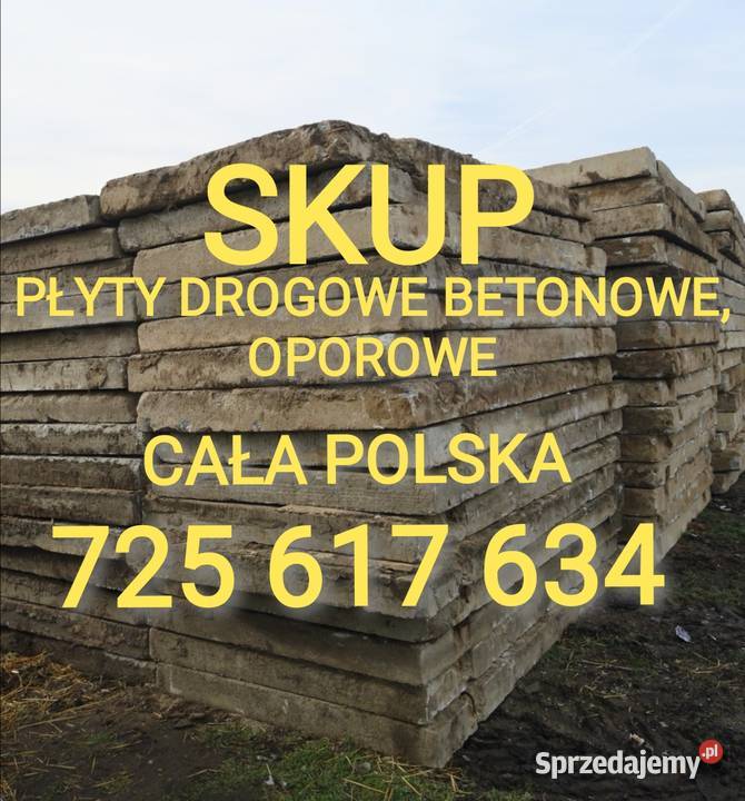 SKUP Płyty drogowe betonowe MON mury oporowe mazowieckie Warszawa