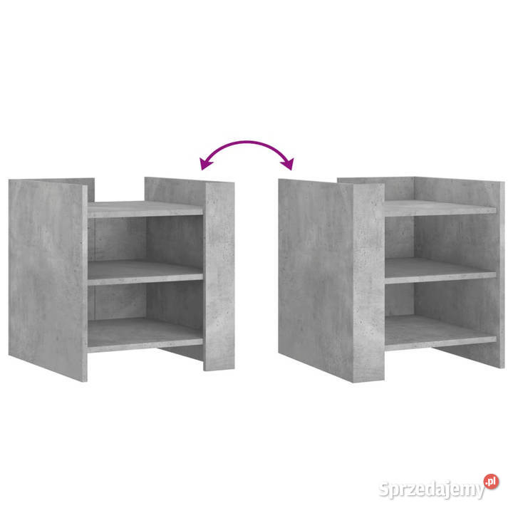 Szafka nocna szary beton 45x50x50 materiał mazowieckie Warszawa