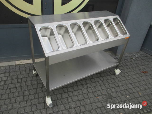 STÓŁ DYSPENSER NA SURÓWKI GASTRONOMICZNY Z PÓŁKĄ Ostrów Wielkopolski