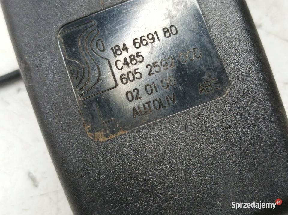 ZAPINKA PASA BEZPIECZEŃSTWA LEWY PRZÓD KIEROWCY Części samochodowe