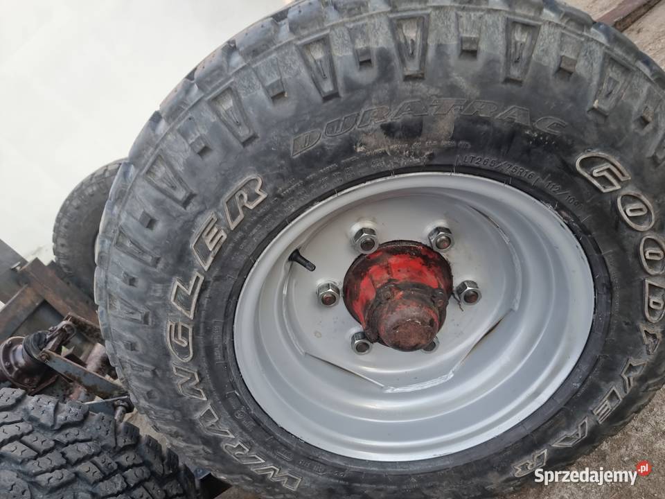 OŚ przyczepa jednoosiowa hamowana Do przyczep rolniczych Grybów